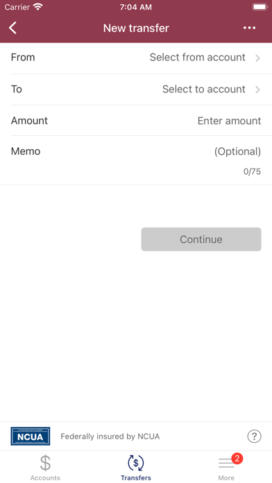 Kemba Charleston FCU Screenshot