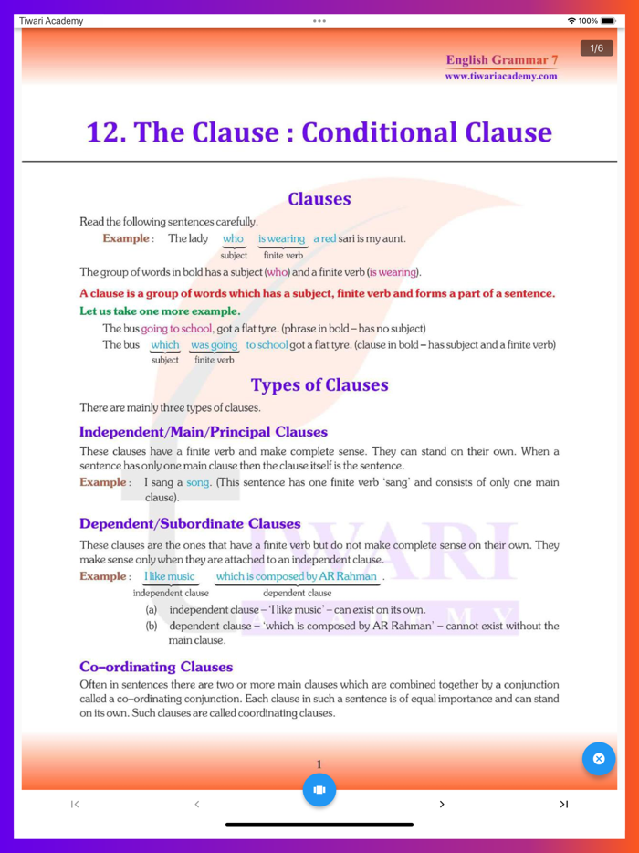 Class 7 English Grammar