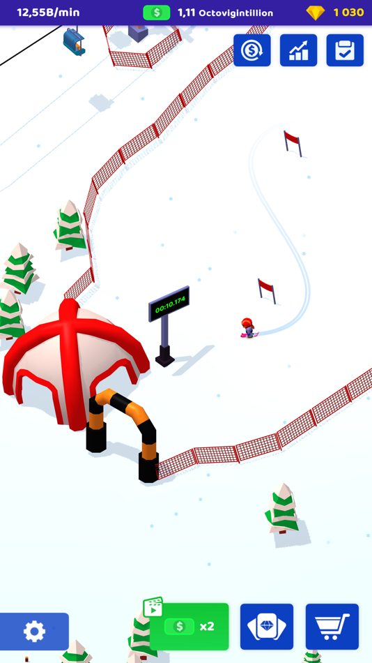 #5. Ski Resort: Idle Snow Tycoon (iOS) 来自: Wojciech Grzesik