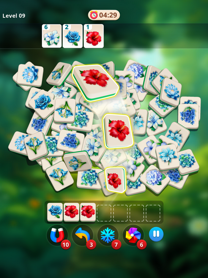 Tile Blossom Forest Triple 3D