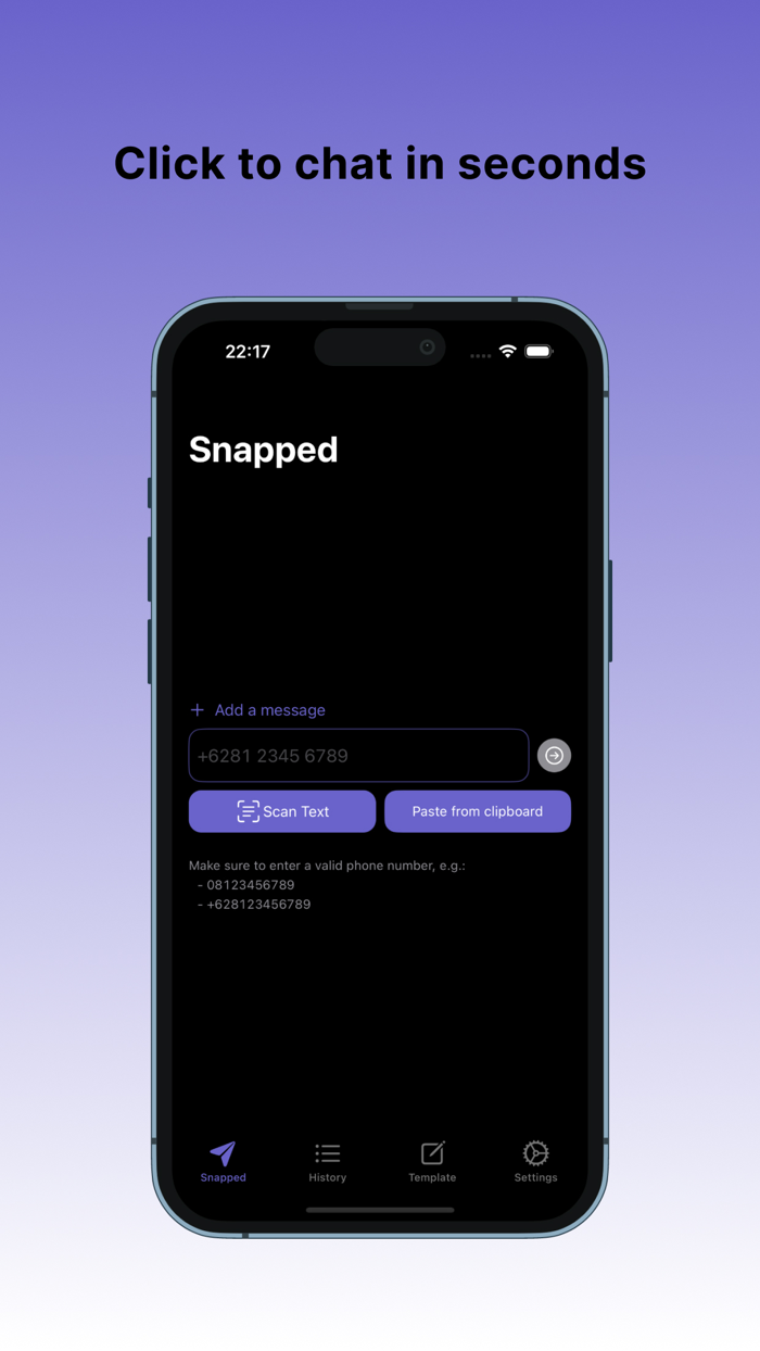 Snapped Click to Chat