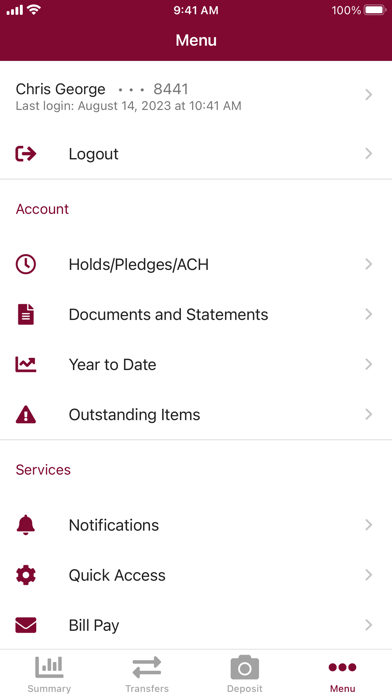 ACFCU Mobile Screenshot