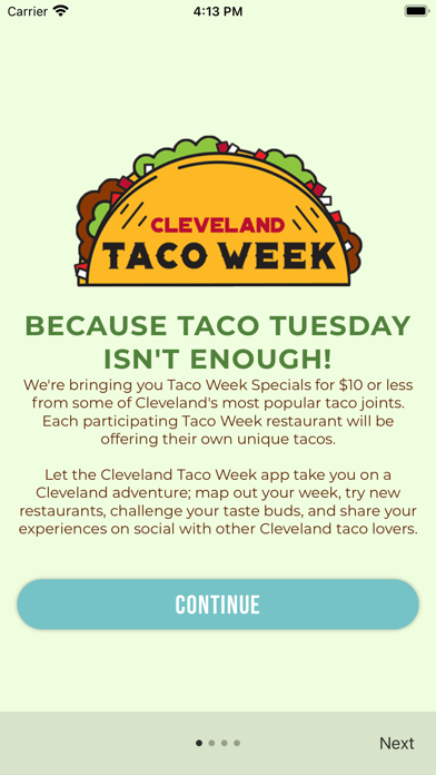 Cleveland Taco Week Screenshot