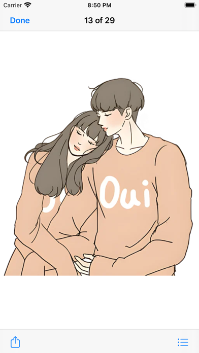 When Fall in Love Stickers Screenshot