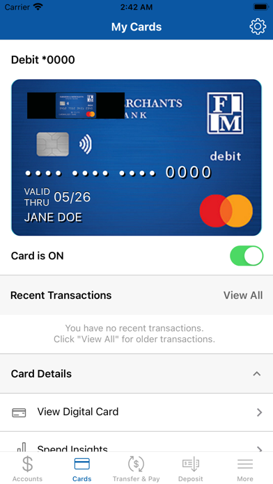 F&M Bank (OH, IN, MI) Screenshot