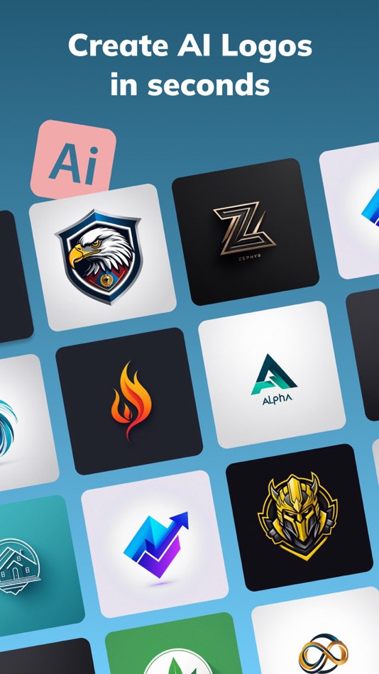#1. AI Logo Generator - Logo Maker (iOS) 由: DAMIEN, NATHANAEL ELLEDGE