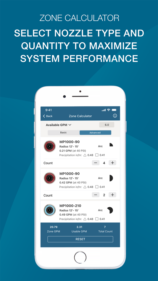 #3. Sprinkler Zone Calculator (iOS) 来自: Hunter Industries