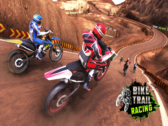 Dirt Trial Bike Racing