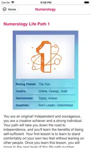 numerology horoscope iphone screenshot 2