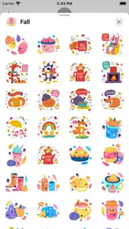 How to cancel & delete autumn is here stickers 4