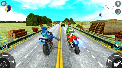 Screenshot #2 pour Attaque de vélo-course de moto