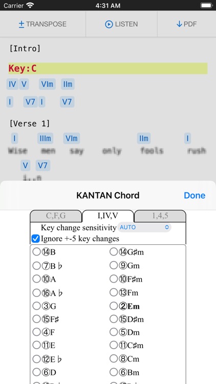 KANTAN Chord