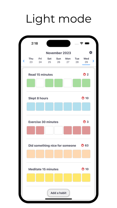 Track Habits - A Habit Tracker Screenshot