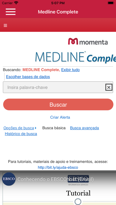 Momenta Evidência Screenshot