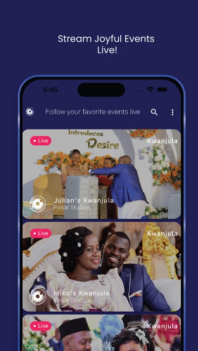 Pixsar Media App Screenshot