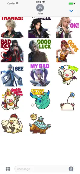 Game screenshot FFBE Stickers apk