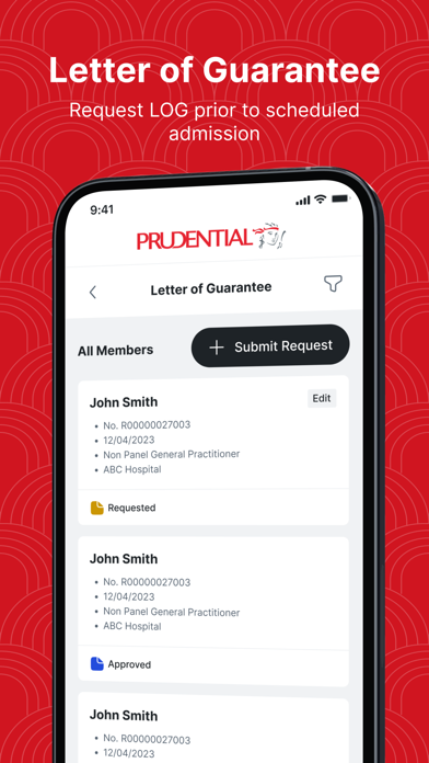 PRU E-Benefits Screenshot
