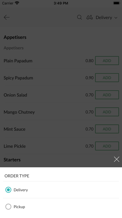 Indian Cottage Horndean, Screenshot