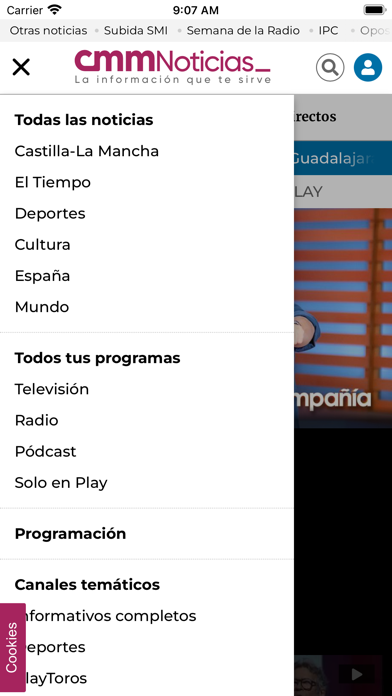 CMM: Castilla-La Mancha Media Screenshot