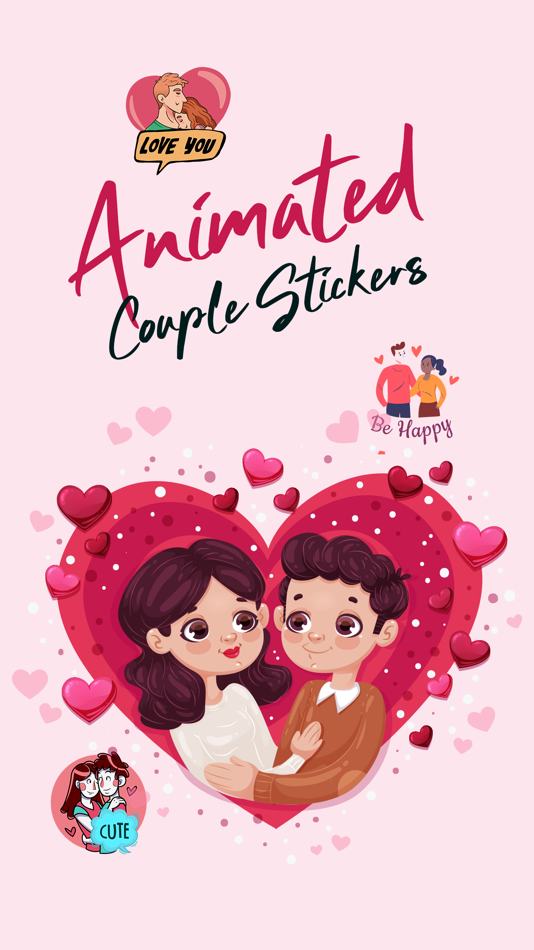 Animated Couple Love Stickers - 1.2 - (iOS)