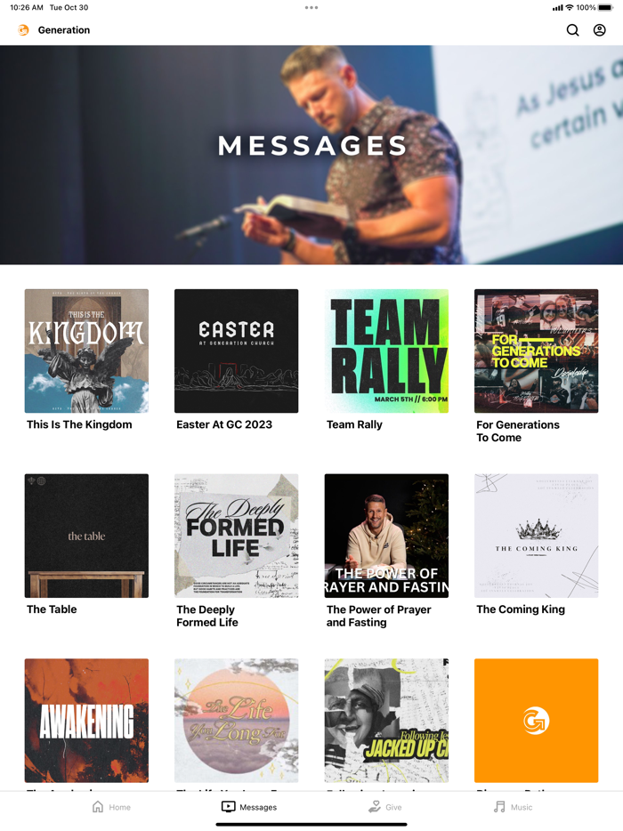 The Generation Church App