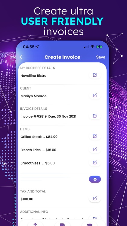 Invoice Maker + Estimate App