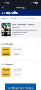 Cinepolis Honduras screenshot #4 for iPhone