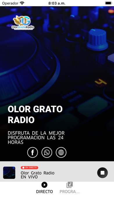 Olor Grato Radio Screenshot