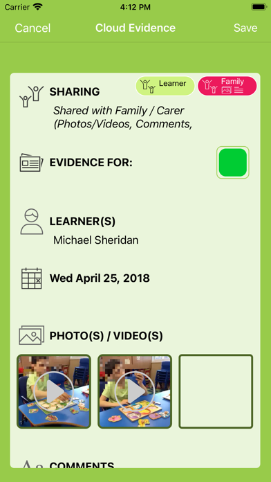 Evidence for Learning Screenshot