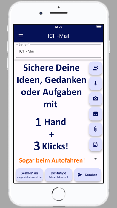 ICH-Mail | E-Mail an dich Screenshot