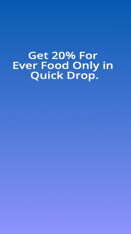 Quick Drop Customer App