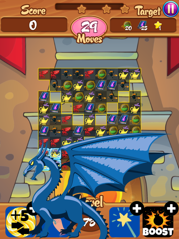 Lost Magic Throne saga Match3