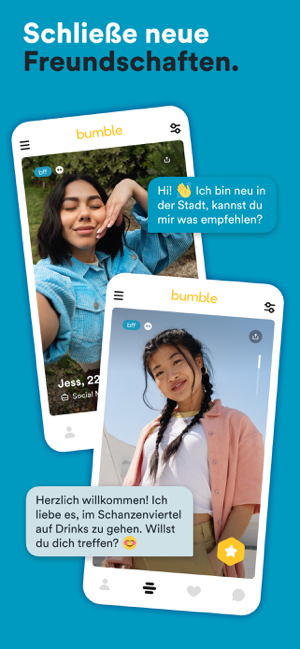 ‎Bumble: Dating & Freunde Chat Screenshot