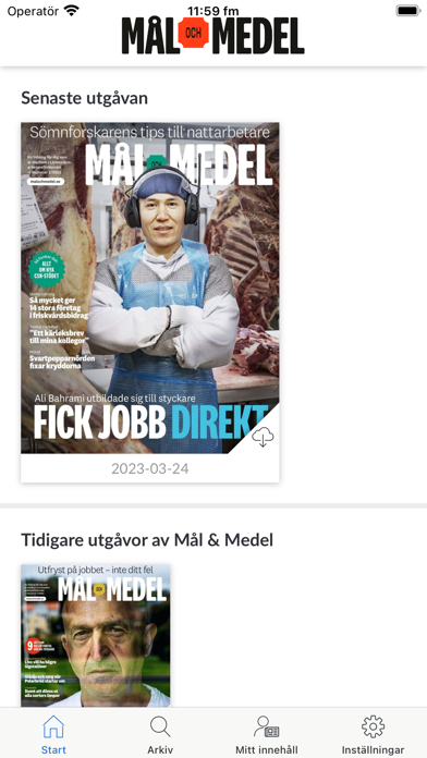 Mål och Medels e-tidning Screenshot