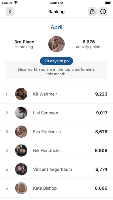 Mavric Fitness Screenshot