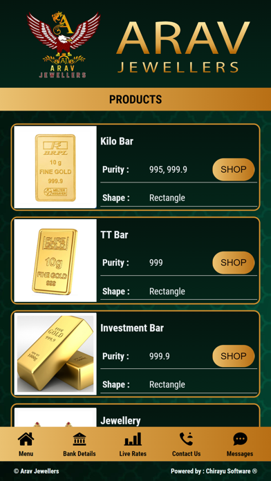 Arav Jewellers Screenshot