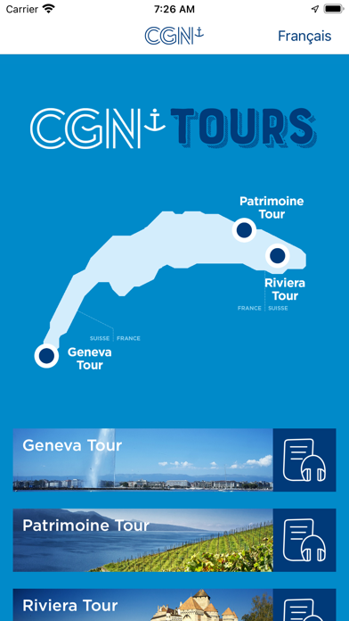 CGN Tours Screenshot