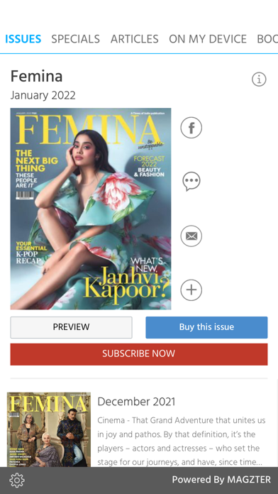 Femina Magazine Screenshot