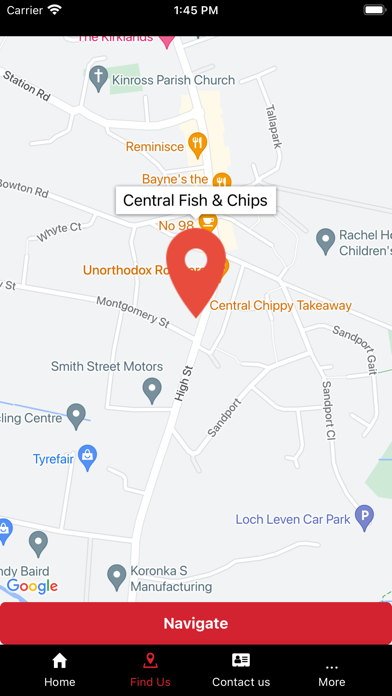Central Fish & Chips Kinross Screenshot