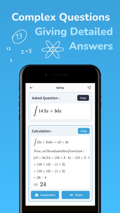Homework : AI Math Calculator Screenshot