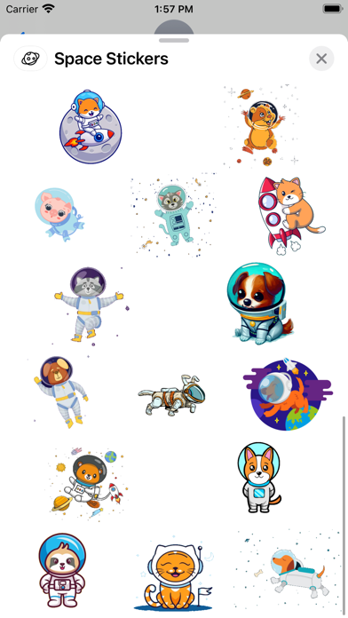 Screenshot #3 pour Space Stickers