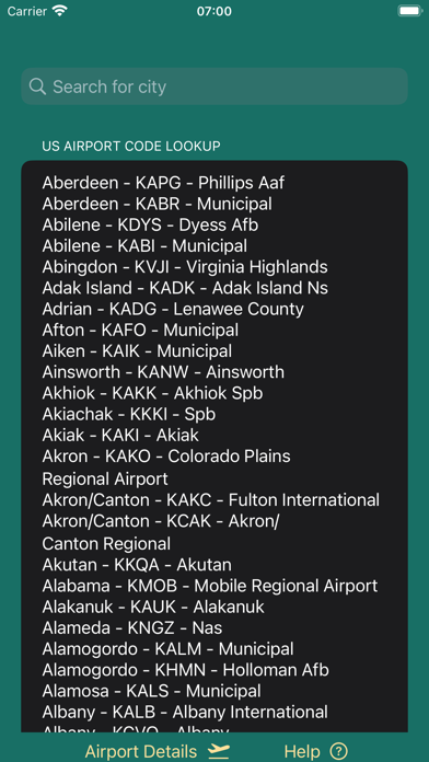 Airport Finder! Screenshot