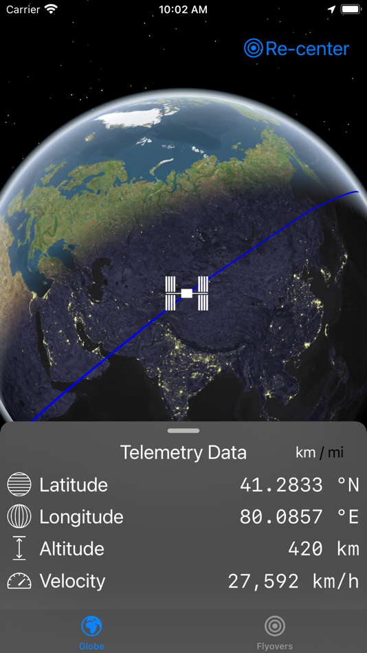 #1. Space Station Tracker (iOS) 由: Jaimeson Bilodeau