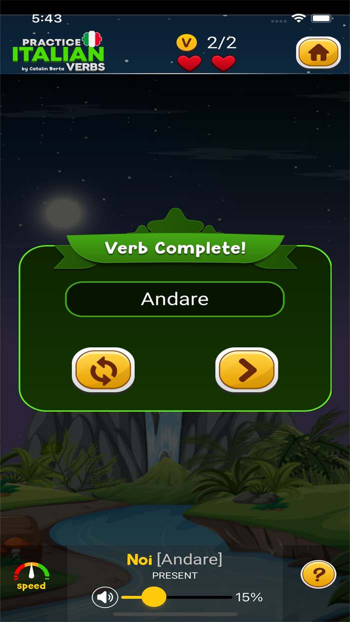 Learn Italian Verbs Game Extra