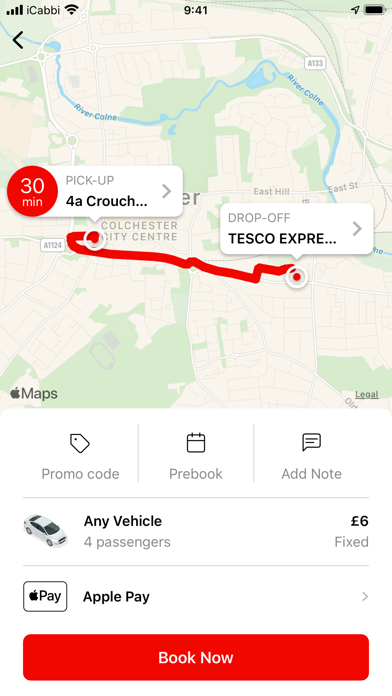 Five Eights Taxis Colchester Screenshot