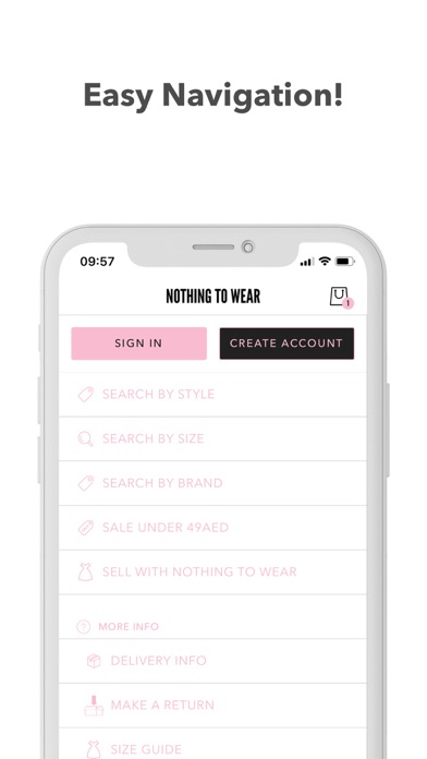 NOTHING TO WEAR APP Screenshot