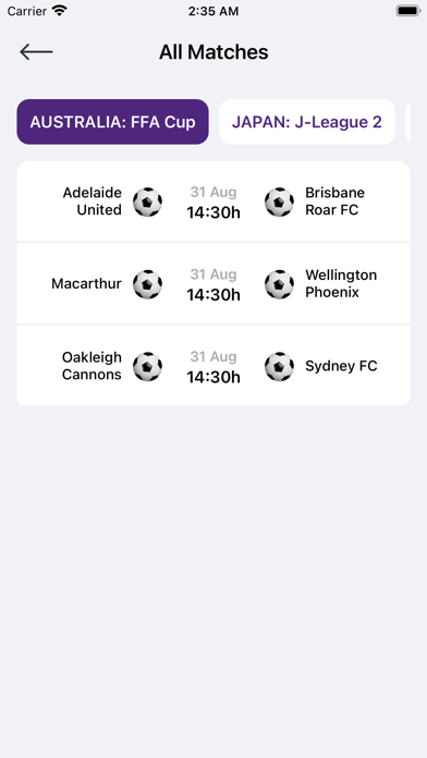 Football Live & Highlights Screenshot