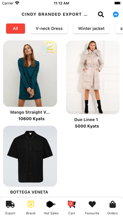 Cindy Branded Export Fashion Screenshot