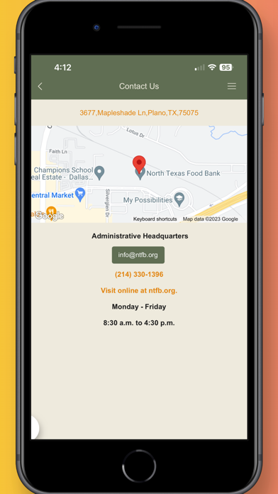 North Texas Food Bank Screenshot