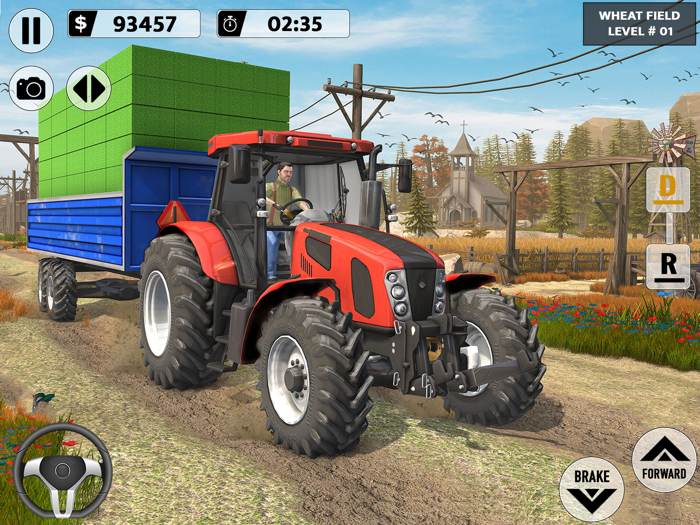 Log Transporter Truck Driving